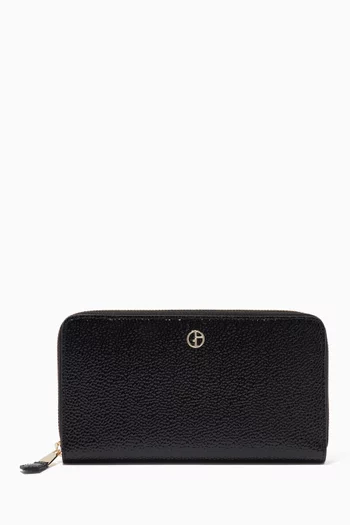 Zip Wallet in Patent Leather