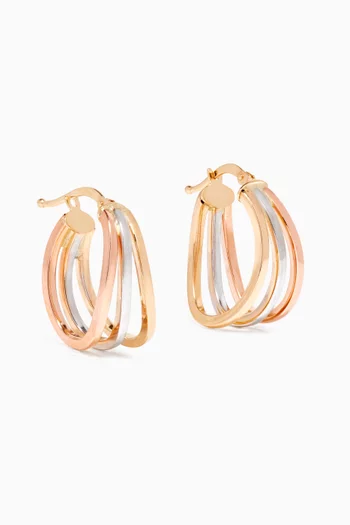 Zina Hoop Earrings in 18kt Yellow Gold 
