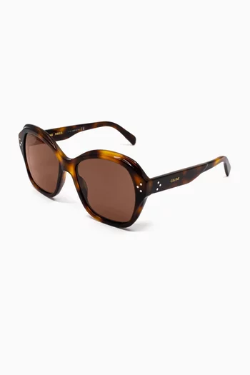 Round Sunglasses in Acetate  