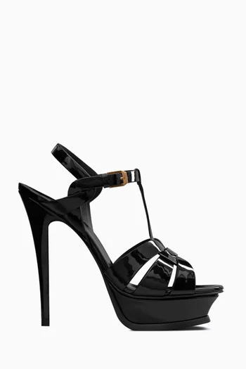Tribute 105 Platform Sandals in Patent Leather                