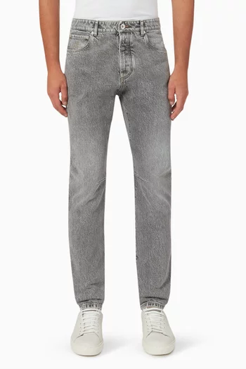 Slim-fit Mid-rise Jeans in Denim