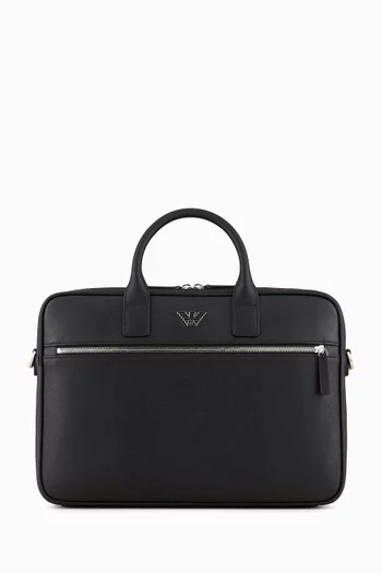 Laptop Briefcase in Faux Leather