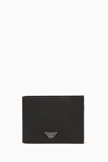 EA Stamp Bi-fold Wallet in Eco Leather
