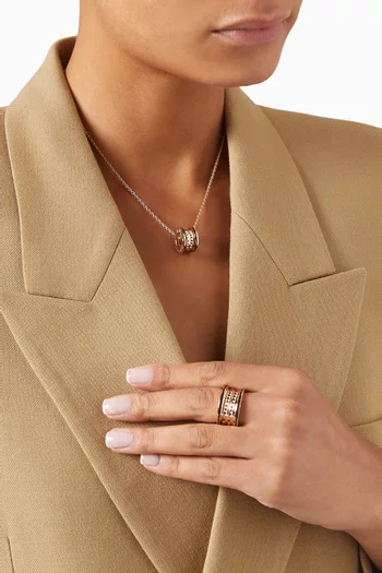 B.zero1 Rock Necklace in 18kt Rose Gold  