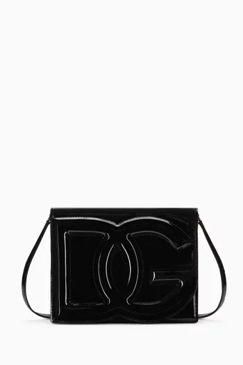 DG Logo Crossbody Bag in Patent Leather