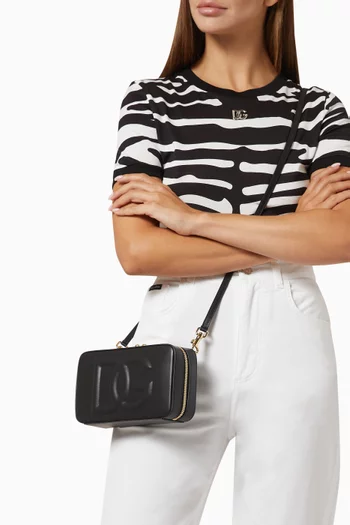 Small Logo Camera Bag in Calfskin