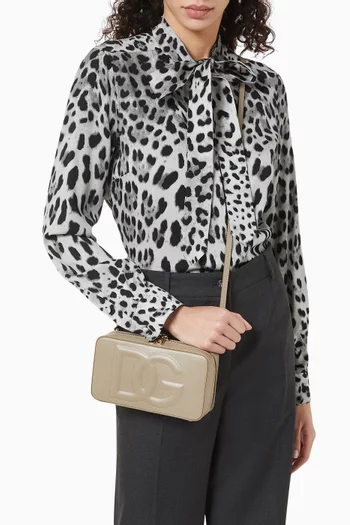 Small Logo Camera Bag in Calfskin