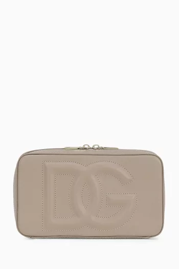 Small Logo Camera Bag in Calfskin