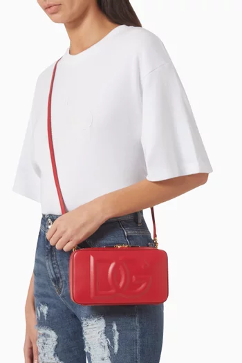 Small Logo Camera Bag in Calfskin