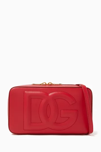 Small Logo Camera Bag in Calfskin