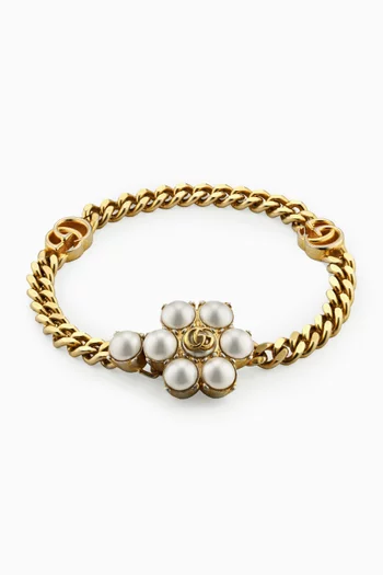 Pearl Double G Bracelet