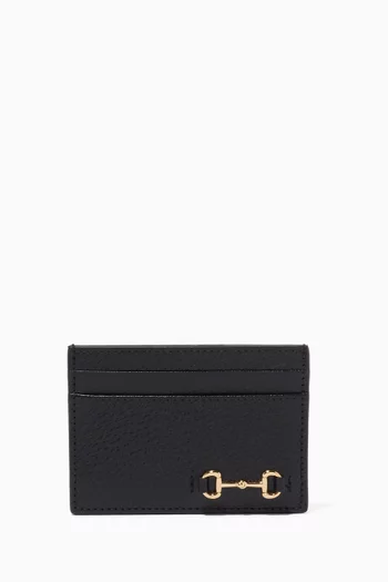 Horsebit Card Case in Leather