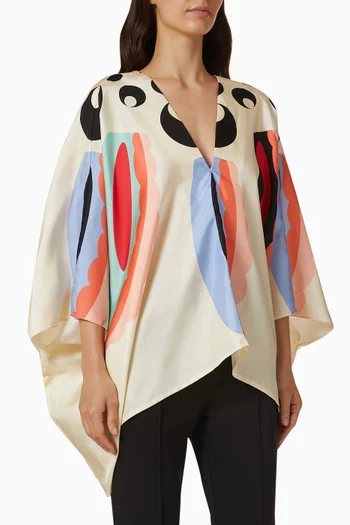 Page Majorca Scarf Top in Silk Twill
