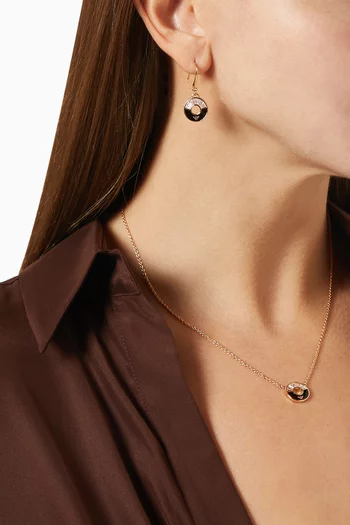 Essential Drop Earrings in 925 Sterling Silver & Onyx 