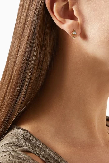 EA Eagle Sentimental Earrings in Stainless Steel 
