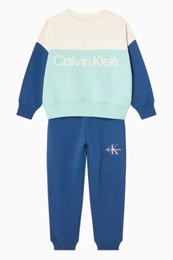 Monogram Logo Sweatpants in Cotton-terry