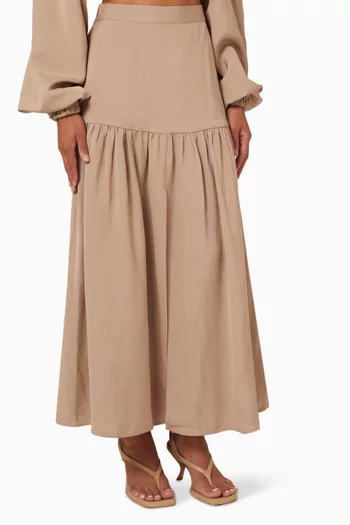 Young Lovers Skirt in Draped Viscose