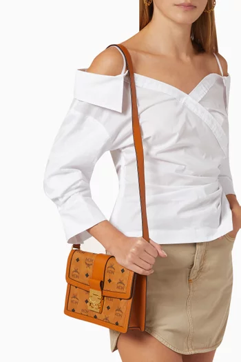 حقيبة كتف تريسي صغيرة قنب بنقشة فيزيتوس