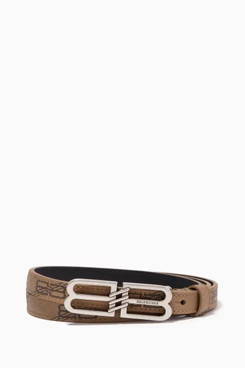 BB Signature Belt in BB Monogram Canvas 