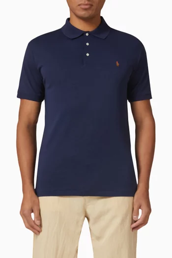 Polo Shirt in Cotton Piqué 