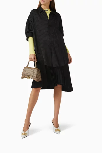 BB Monogram Minimal Shirt in Viscose Jacquard