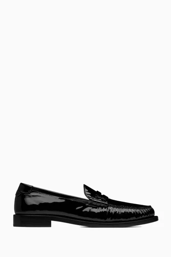 Le Loafer Monogram Penny Slippers in Patent Leather     
