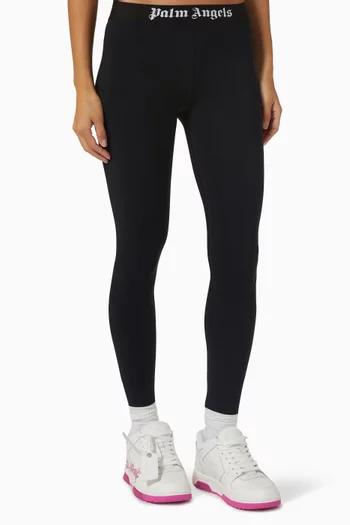 Classic Logo Leggings in Stretch Nylon