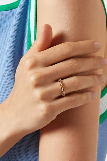 Constellation Precious Stones Ring in 18kt Yellow Gold  