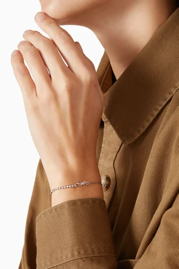 Opyum Rhinestone Bracelet in Metal