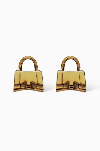 Bag XS Stud Earrings in Brass 