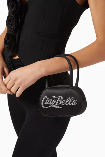 Super Amini Ciao Bella Top-handle Bag in Satin