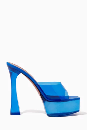 Dalida 140 Glass Platform Sandals in PVC