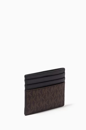 Greyson Tall Card Case in Logo Canvas   