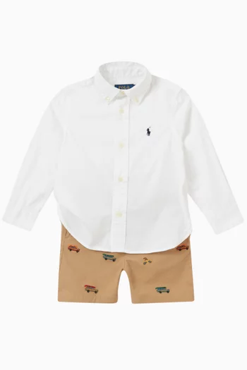 Logo Polo Shirt in Cotton