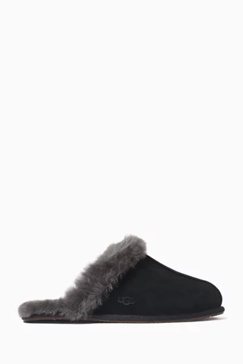 Scuffette II Slippers in Suede & Sheepskin Fur