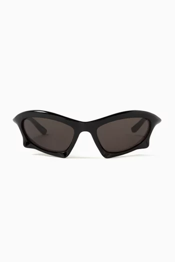 Bat Rectangle Sunglasses in Nylon   