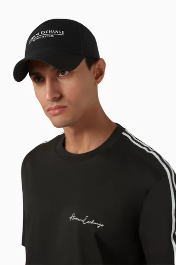 Logo Baseball Cap in Cotton Twill