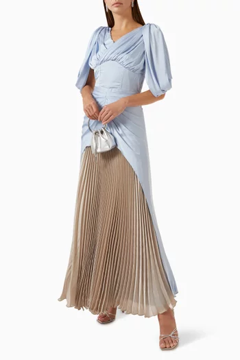 Draped Pleated Dress