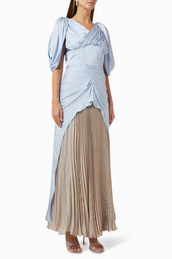 Draped Pleated Dress