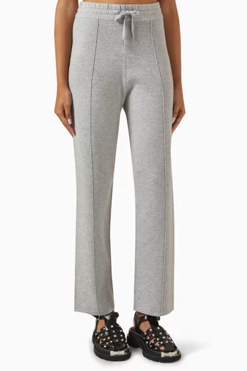 Straight-leg Pants in Cotton Jersey