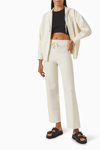 Straight-leg Pants in Cotton Jersey