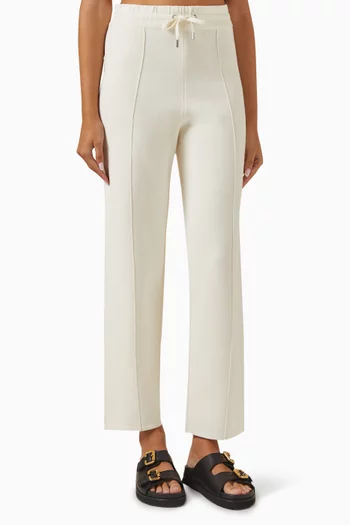 Straight-leg Pants in Cotton Jersey