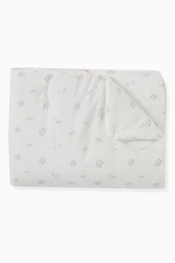 Petit Augustin Quilted Blanket in Cotton-poplin