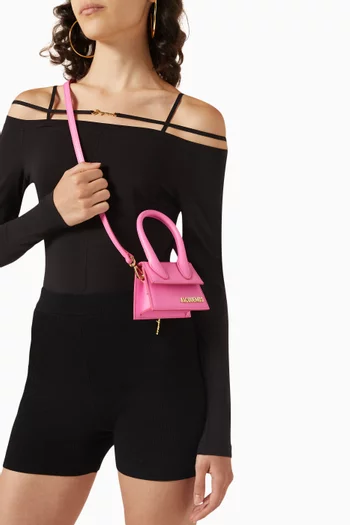 Le Chiquito Signature Mini Tote Bag in Smooth Leather