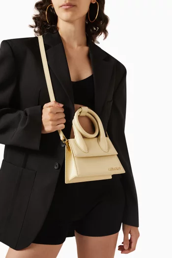 Le Chiquito Noeud Shoulder Bag in Smooth-leather