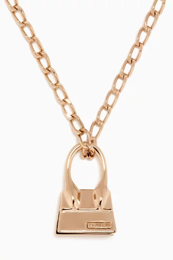 Le Collier Chiquito Chain Necklace in Pale Gold-plated Brass