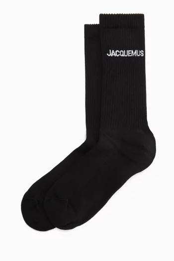 Les Chaussettes Socks in Ribbed Organic-cotton