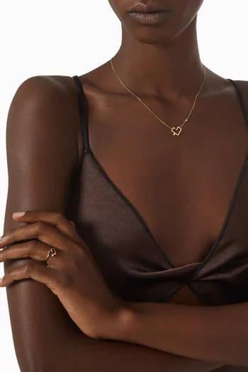 Small Hubb Diamond Necklace in 18kt Yellow Gold