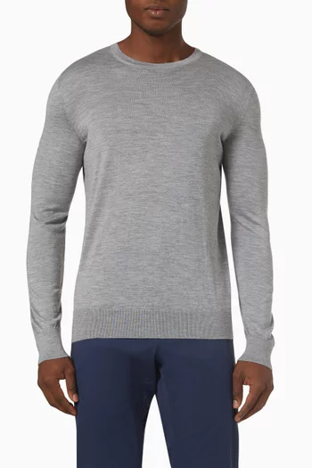 Cashseta Light Crewneck Sweater in Cashmere-blend