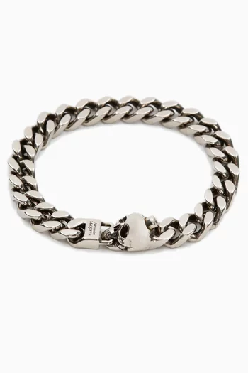 Skull Chain Bracelet in Metal